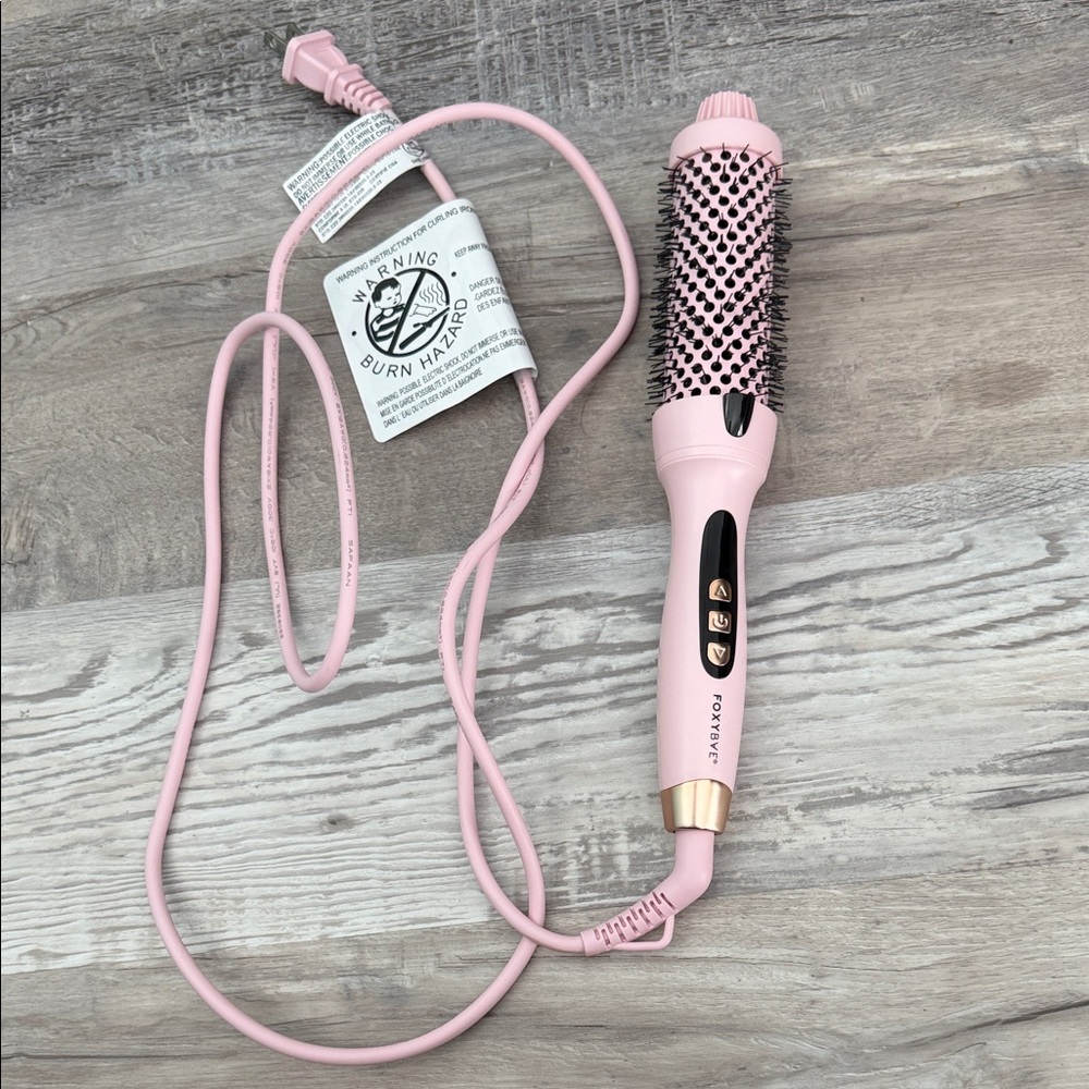 Foxybae Pink Hair Styling Heated Round Brush